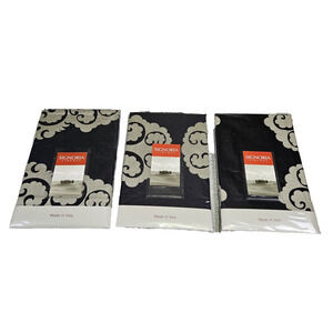 $475 Signoria Firenze Italian Luxury Pillow Sham Set Black Euro Standard Bolero